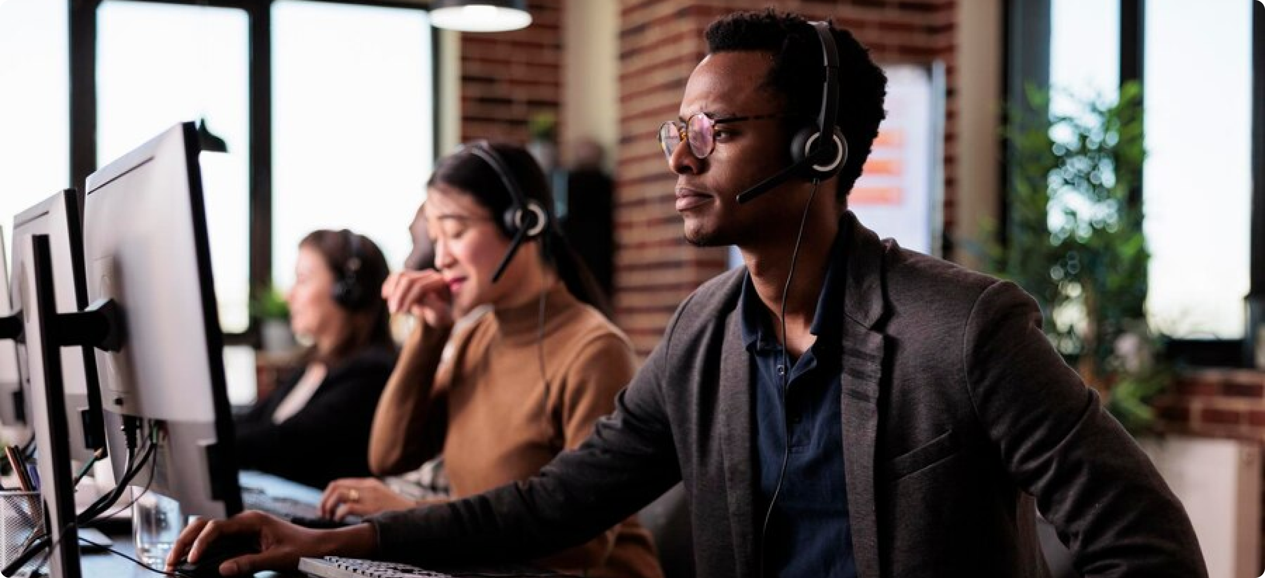 Customer care service illustration